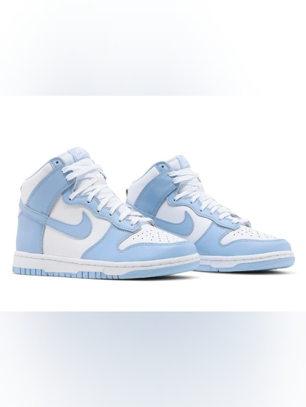 Nike Woman Dunk High Aluminum Sneakers New No Box Size 10.5 Baby Blue